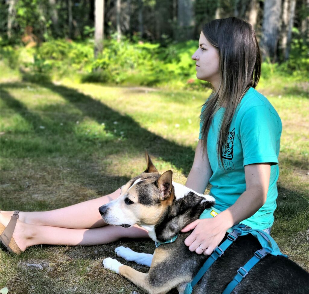 AnimalKind trainer Vanessa-Charbonneau-with-dog-Kaslo